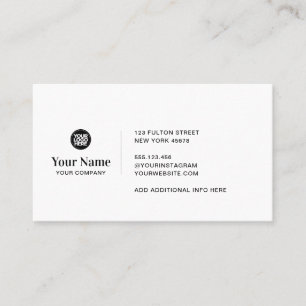 Custom business logo simple modern minimalist business card