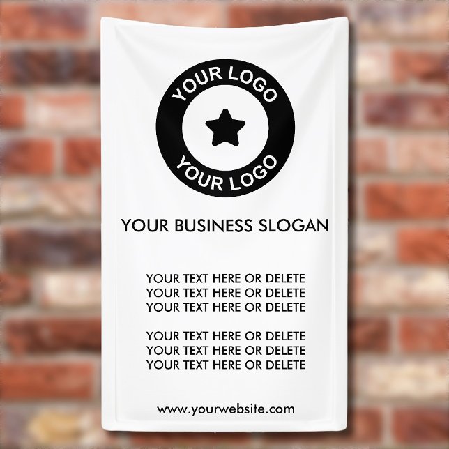 Custom Business Logo Slogan And Text Promotional Banner (Creator Uploaded)