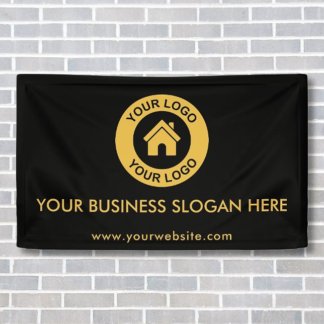 Custom Business Logo Slogan Website Promotional Banner (Creator Uploaded)