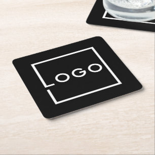 Custom Business Logo Square Paper Coaster