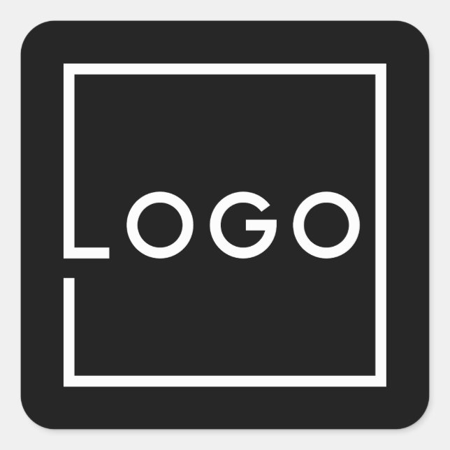 Custom Business Logo Square Sticker (Front)