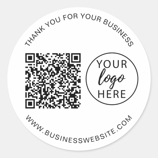 Custom Business Logo Sticker (Front)