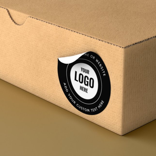 custom business Logo stickers Classic Round (Creator Uploaded)