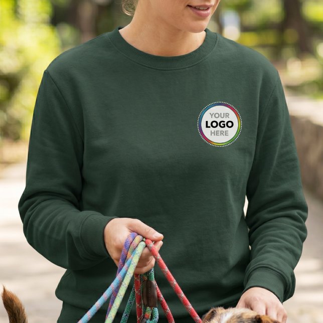 Custom Business Logo | Subtle Branded Ladies Sweatshirt (Creator Uploaded)