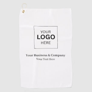 Custom Business Logo Template Golf Towel