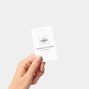 Custom Business Logo Template ID Badge