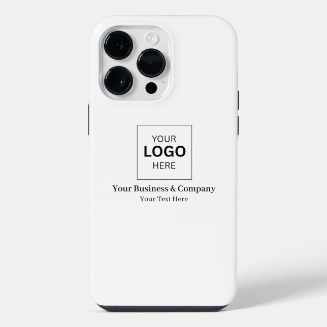Custom Business Logo Template iPhone Case (Back)