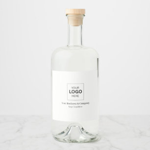Custom Business Logo Template Liquor Bottle Label