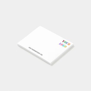 Custom Business Logo Text Company Post-it® Notes