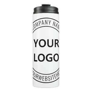 Custom Business Logo Text Company Thermal Tumbler