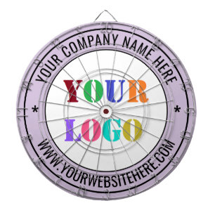 Custom Business Logo Text Dart Board - Your Colour