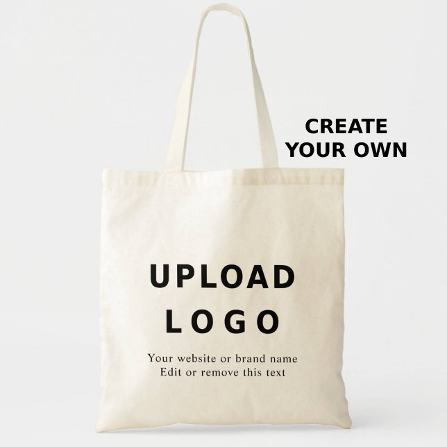 Custom Business Logo & Text – Editable Template Tote Bag (Creator Uploaded)
