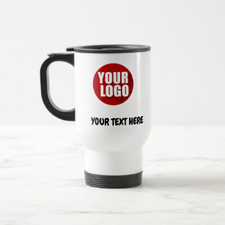 Custom Business Logo Text employee gifts giveaways Travel Mug