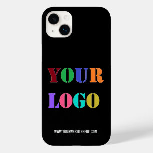 Custom Business Logo Text iPhone Case Your Colour