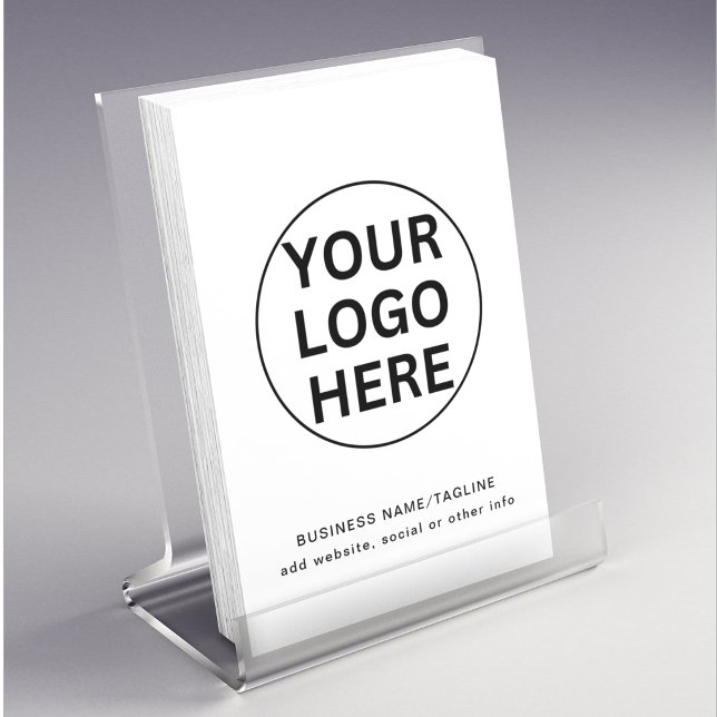 Custom Business Logo & Text l Black & White Promo Flyer (Creator Uploaded)