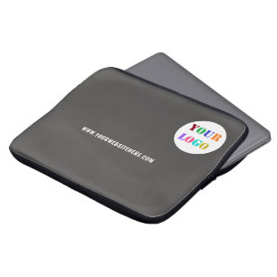 Custom Business Logo Text Laptop Sleeve Your Colou