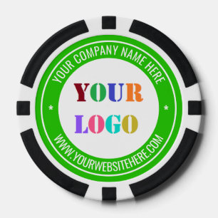 Custom Business Logo Text Poker Chips Your Colours