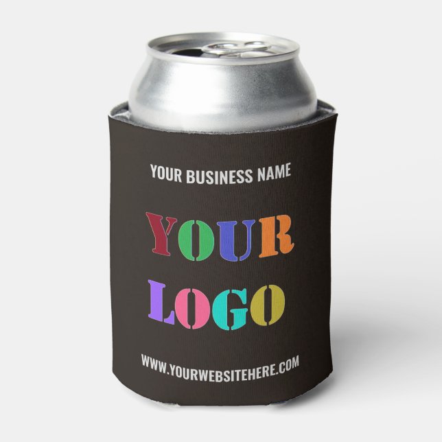 Custom Business Logo Text Promotional Can Cooler (Can Front)