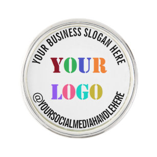 Custom Business Logo Text Promotional Lapel Pin 