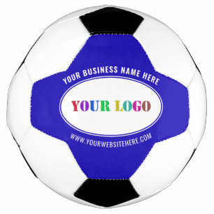 Custom Business Logo Text Soccer Ball Choose Colou