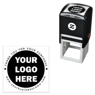 Custom Business Logo Thank You For Your Purchase Self-inking Stamp