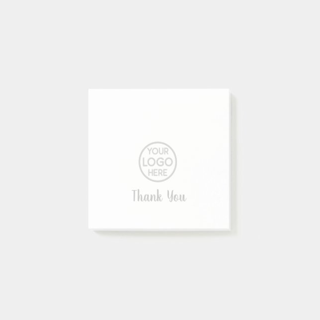 Custom Business Logo Thank You Post-It Notes (Front)