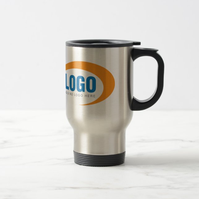 Custom Business Logo Travel Mug (Right)