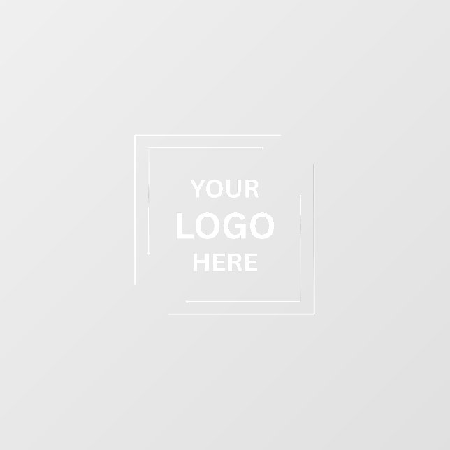 Custom Business Logo Upload Window Cling (Sheet)
