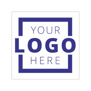 Custom Business Logo Violet Purple Ink Stamp
