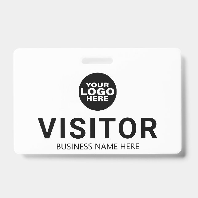 Custom Business Logo Visitor Pass ID Badge (Front)