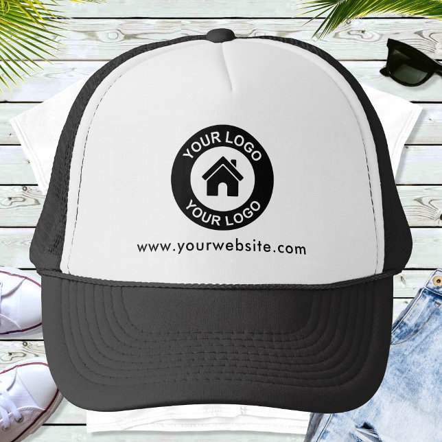 Custom Business Logo Website Promotional Baseball Trucker Hat (Creator Uploaded)