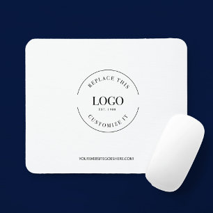 Custom business logo website simple  mouse pad