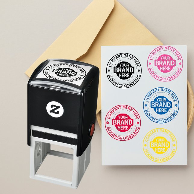 Custom Business Logo With Company Name Self-inking Stamp (Creator Uploaded)