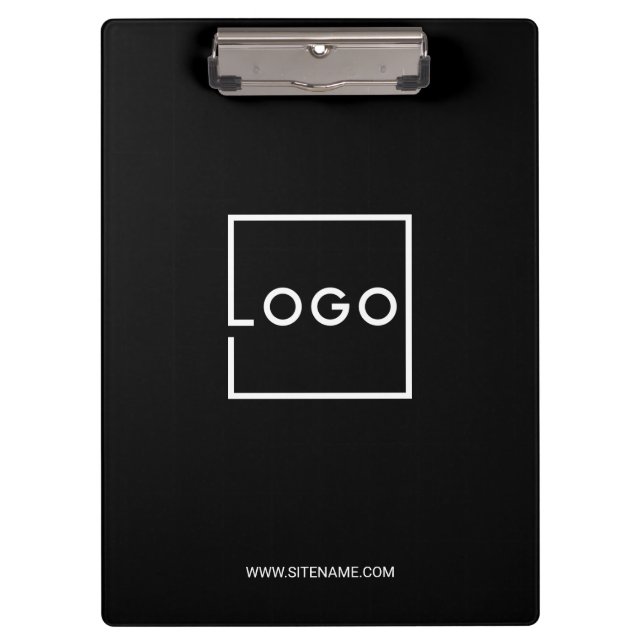 Custom Business Logo with Custom Text Clipboard (Front)