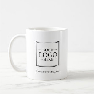 Custom Business Logo with Custom Text Coffee Mug