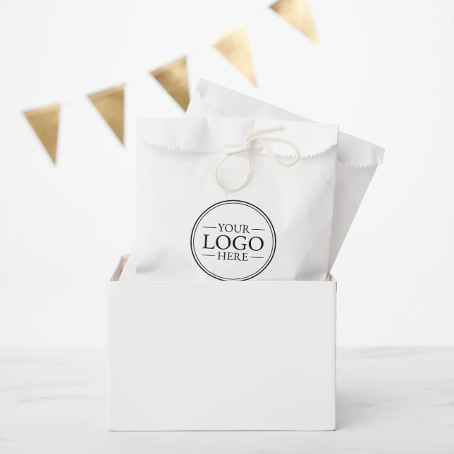 Custom Business Logo with Custom Text Favour Bags (Party)