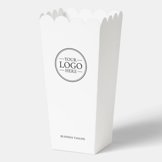 Custom Business Logo with Custom Text Favour Box (Front)