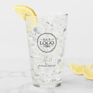Custom Business Logo with Custom Text Glass