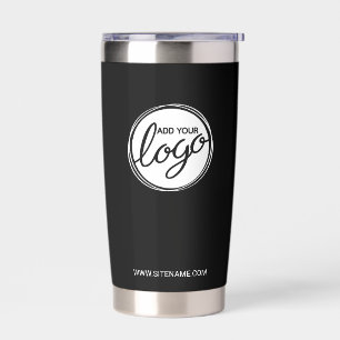 Custom Business Logo with Custom Text Insulated Tumbler