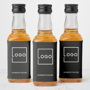 Custom Business Logo with Custom Text Liquor Bottle Label