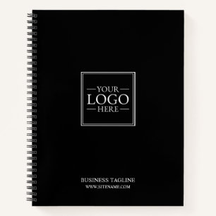 Custom Business Logo with Custom Text Notebook