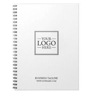 Custom Business Logo with Custom Text Notebook