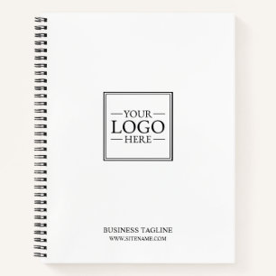 Custom Business Logo with Custom Text Notebook