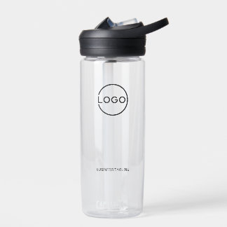 Custom Business Logo with Custom Text Water Bottle