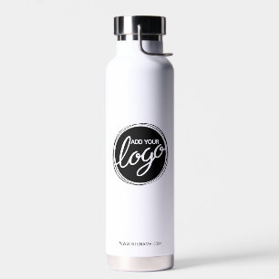 Custom Business Logo with Custom Text  Water Bottle