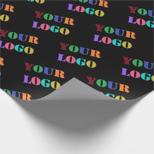 Custom Business Logo Wrapping Paper - Choose Colou