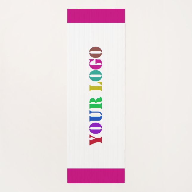 Custom Business Logo Yoga Mat - Choose Colours (Back)