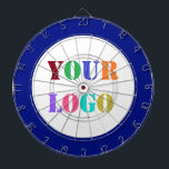 Custom Business Logo Your Company Dart Board Gift<br><div class="desc">Custom Colours - Dart Board with Your Company Logo or Photo Promotional Business or Modern Personal Dartboards / Gift - Add Your Logo - Image - Photo or QR Code / or Text - Resize and move or remove and add elements / text with Customisation tool. Choose / add your...</div>