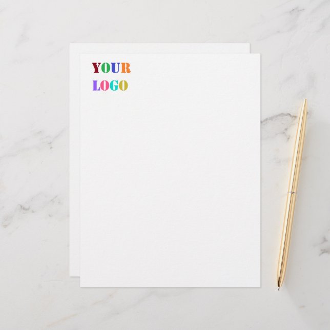 Custom Business Logo Your Company Letterhead (Front/Back In Situ)