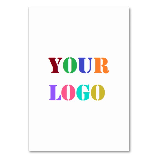 Custom Business Logo Your Company Table Number (Front)